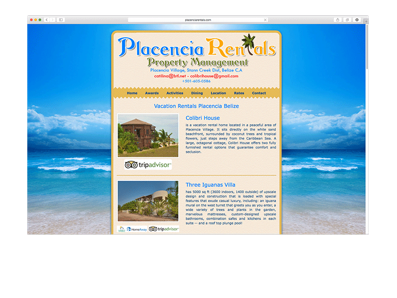 portfolio placencia rentals - placenciarentals.com